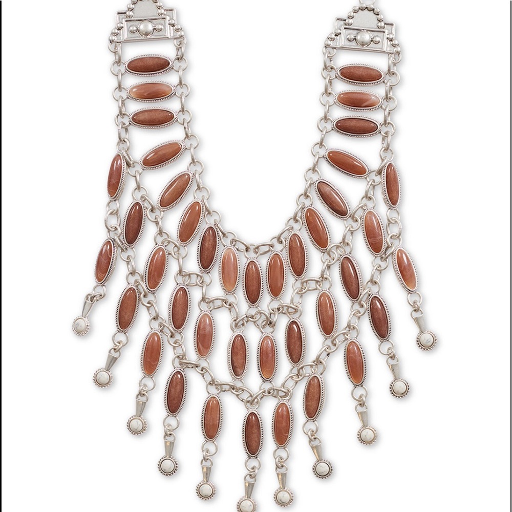 Lucky Brand Statement Western Stone Necklace